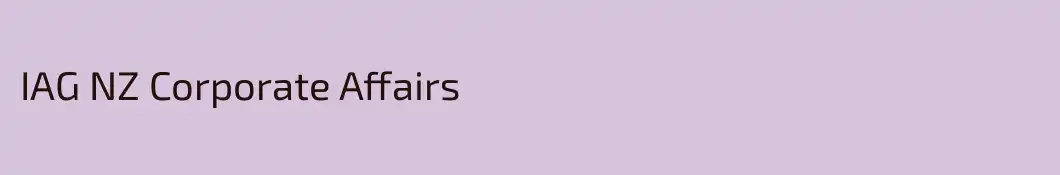 IAG NZ Corporate Affairs